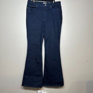 Good American Navy Flare Jeans